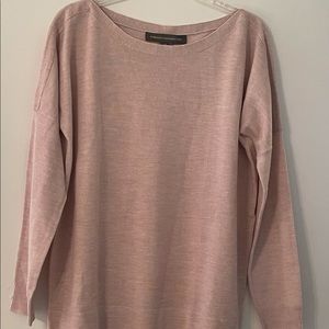 French Connection Pink Boxy Crew Neck Pullover